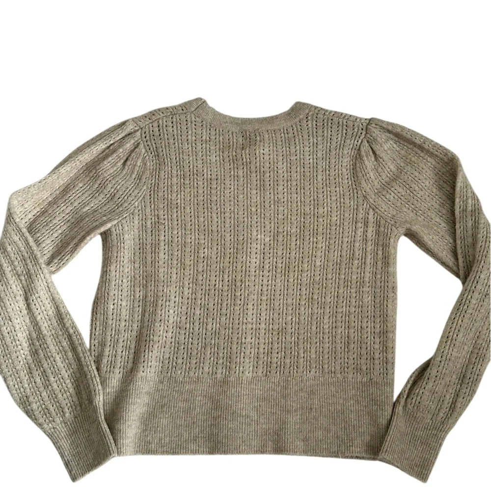 REVOLVE Joie Pearl Button V Neck Cardigan Cottagecore Romantic Minimalist Sz M - Picture 2 of 7